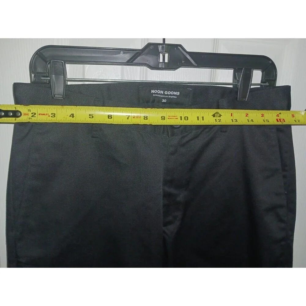 Noon Goons Pants Trouser Men's Size 30 Black Chinos Canvas NEW without tag. ****